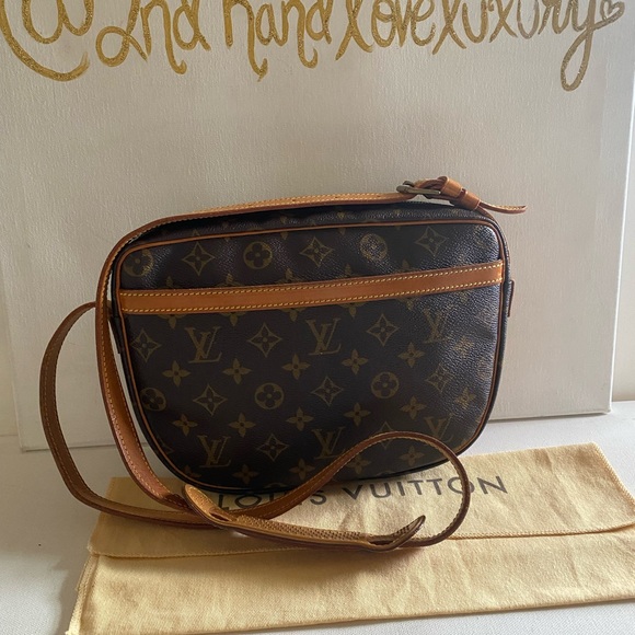 AUTHENTIC LOUIS VUITTON MONOGRAM GENEFEUILLE POCHETTE SHOULDER BAG - Picture 3 of 11